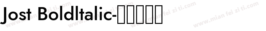 Jost Boldltalic字体转换